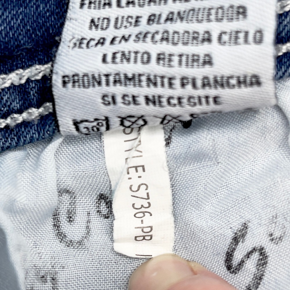 Sexy Couture Womens Jeans Size 17 Y2K McBling Western Rhinestone Country Stretch - Picture 13 of 15